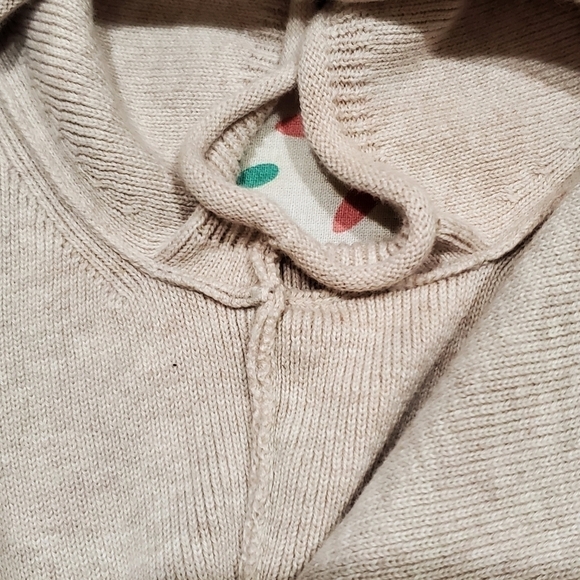 PERUVIAN CONNECTION 100% PIMA COTTON BEIGE SHORT SLEEVE SWEATER WOMEN MEDIUM - Picture 12 of 16
